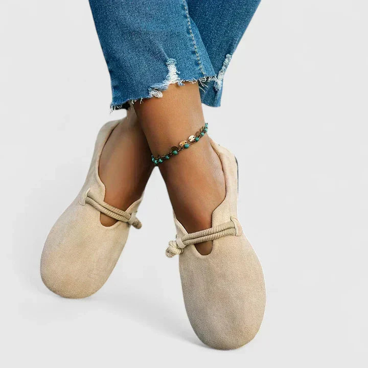 Harrow Isabella cushioned ballet flats for women, featuring supportive design and stylish loafer look, perfect for everyday wear.