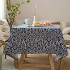 Harrow Japanese Linen Tablecloth Rectangular Durable Woven 55"x86.6" to 55"x118" Premium Quality