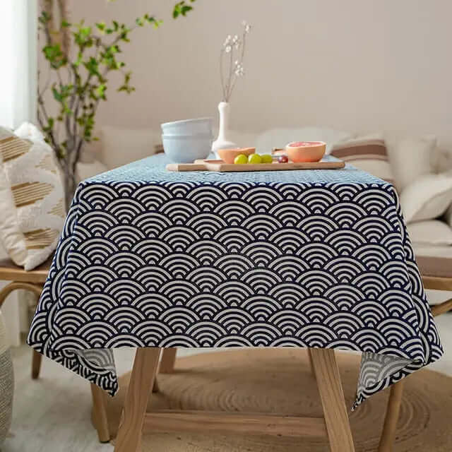 Harrow Japanese Linen Tablecloth Rectangular Durable Woven 55"x86.6" to 55"x118" Premium Quality