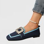 Harrow Jessie women's slip-on flat loafers, comfortable orthopedic shoes with a sleek design and easy wear.