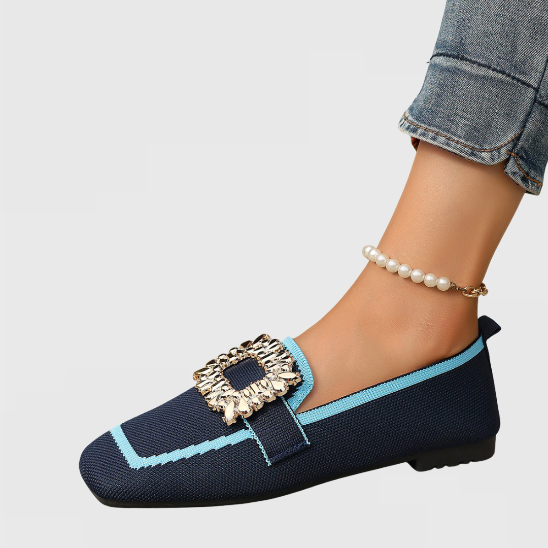 Harrow Jessie women's slip-on flat loafers, comfortable orthopedic shoes with a sleek design and easy wear.