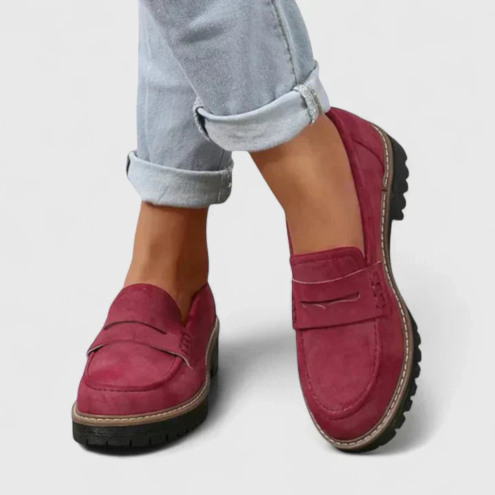 Harrow Journey women's cushioned ballet flats with soft fabric upper and comfortable slip-on design for everyday wear.