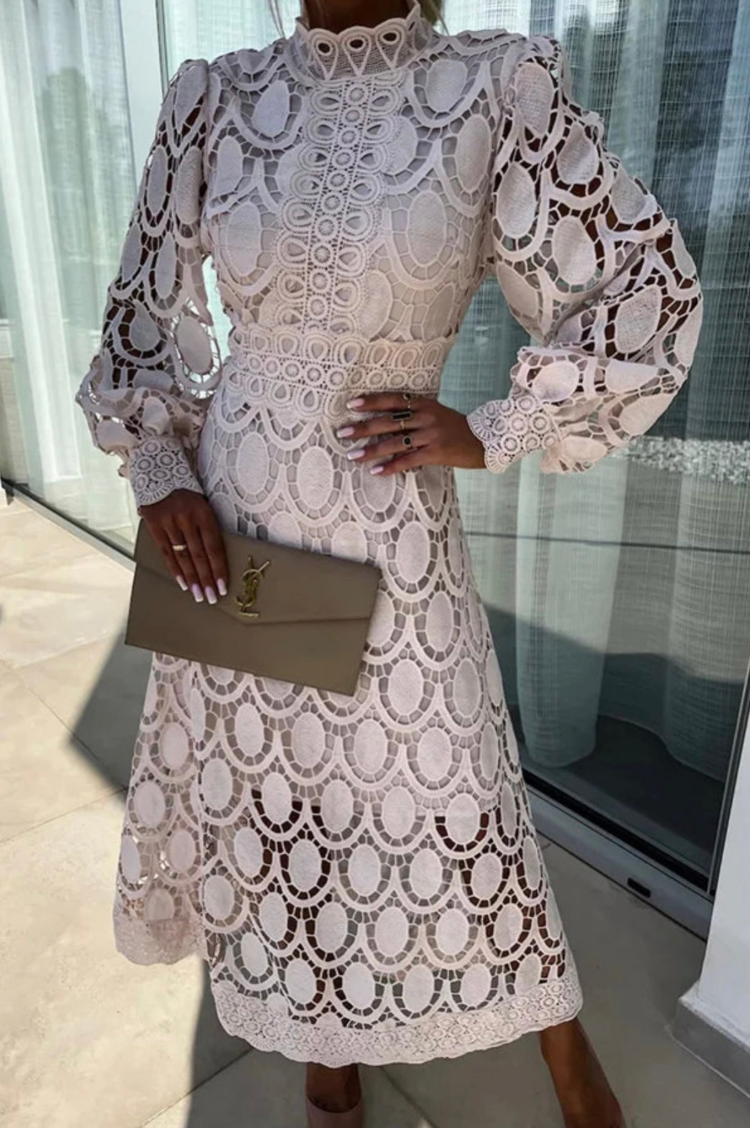 Elegant lace summer dress for women by Harrow, featuring a casual and stylish design perfect for warm weather occasions.