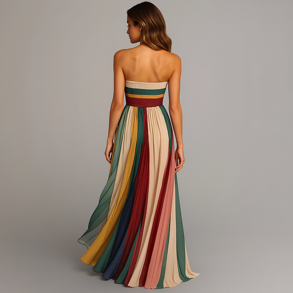 Harrow Judith glamorous maxi party dress for women, flowing fabric, elegant design, and vibrant color perfect for special occasions.