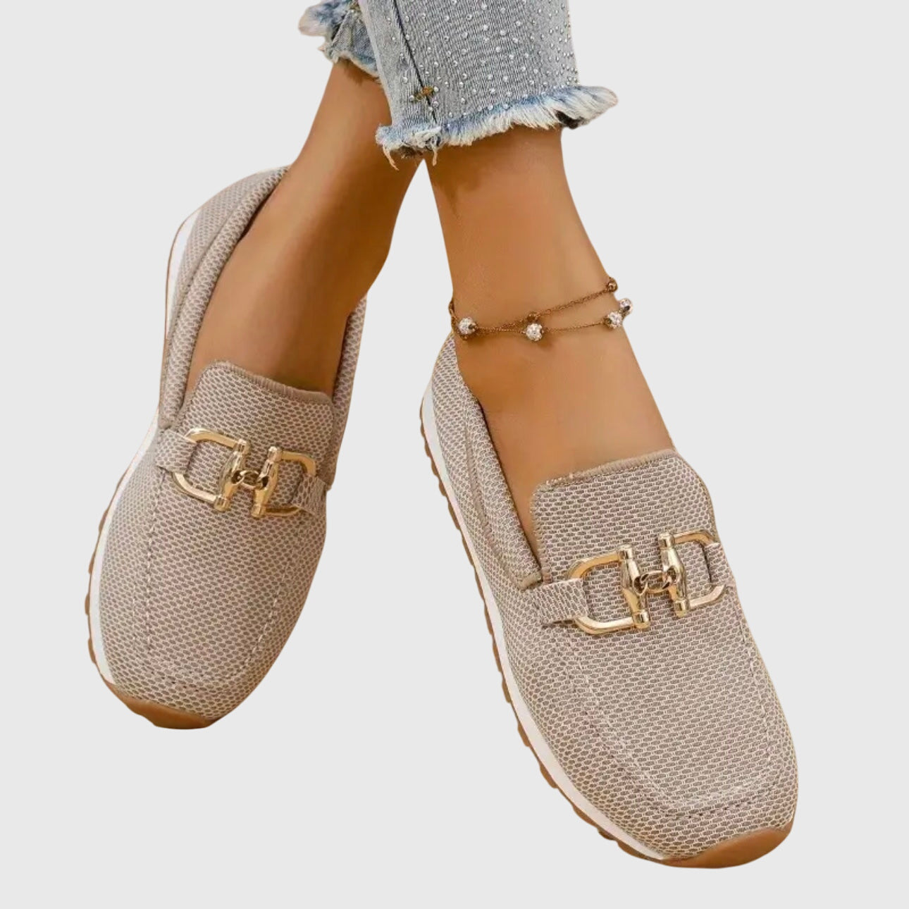 Harrow June comfortable women's ballet flat loafers shown in a neutral color, featuring a sleek, slip-on design for everyday wear.