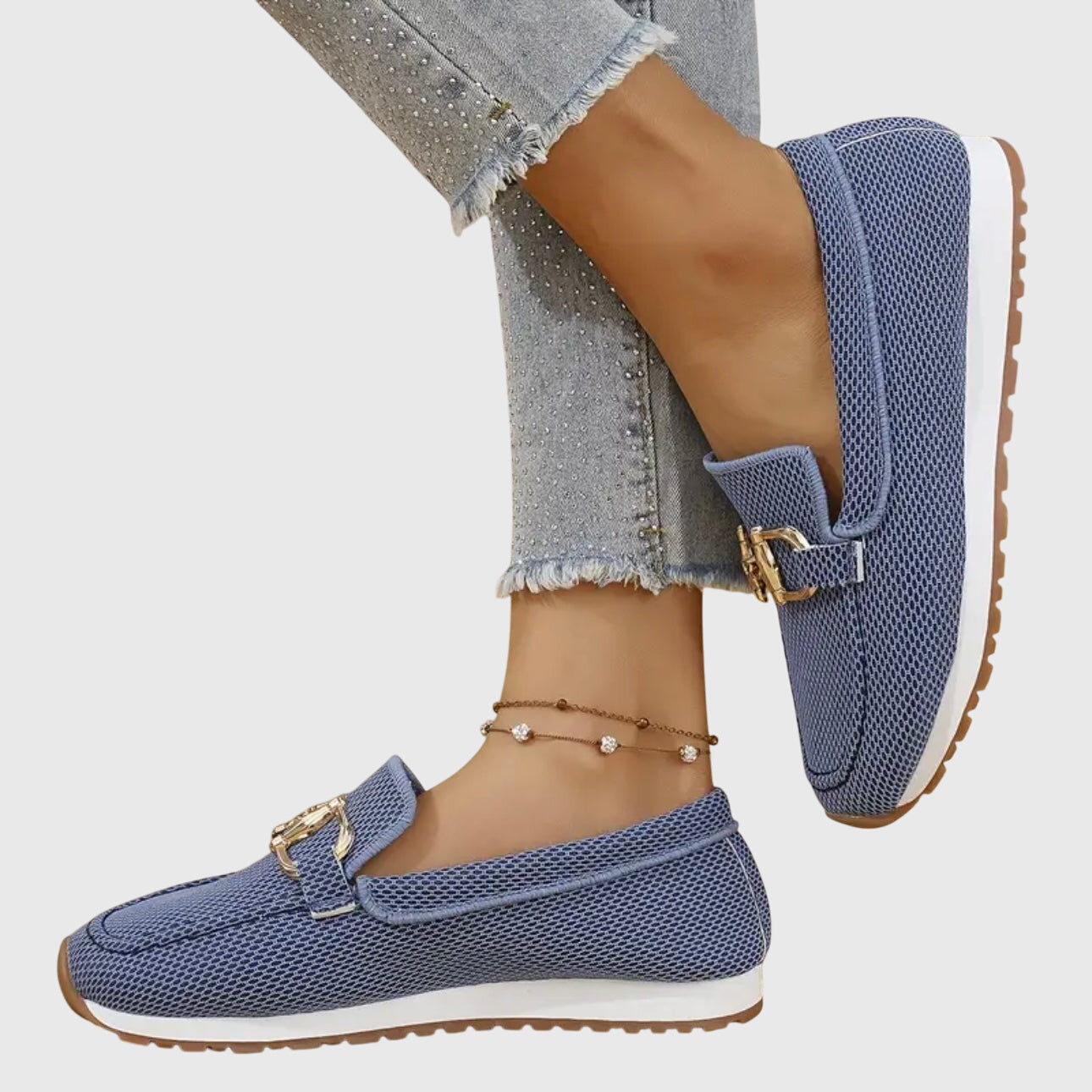 Harrow June comfortable ballet flat loafers for women, showcasing sleek design and soft fabric in a casual style.