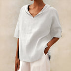 Harrow Kathleen casual summer blouse for women, lightweight fabric with short sleeves and relaxed fit, ideal for warm weather.