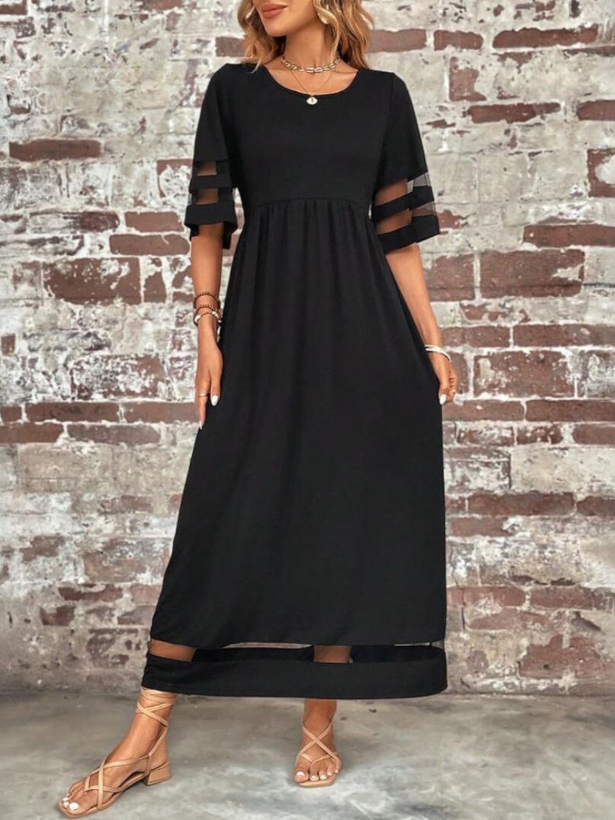 Harrow Kathryn flattering wrap midi dress for women, showcasing a stylish, fitted design with a V-neck and waist tie detail.