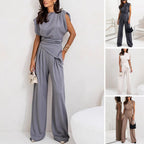 Elegant Khloe two-piece co-ord set for women by Harrow, featuring a stylish matching top and pants in a sophisticated design.