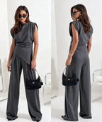 Harrow Khloe elegant two-piece co-ord set for women, featuring a stylish top and matching pants in a chic design.