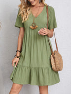 Elegant Kim dress by Harrow featuring tummy control design and belly coverage, perfect for summer women's fashion.