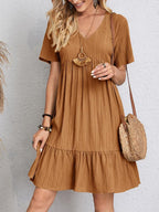 Elegant Kim tummy control dress for women in summer by Harrow, featuring flattering fit and belly coverage.