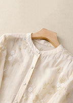 Kourtney floral casual blouse for women by Harrow, featuring a lightweight fabric with vibrant floral accents for summer wear.