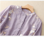 Kourtney floral casual blouse for women by Harrow, featuring a lightweight summer design with colorful floral accents.