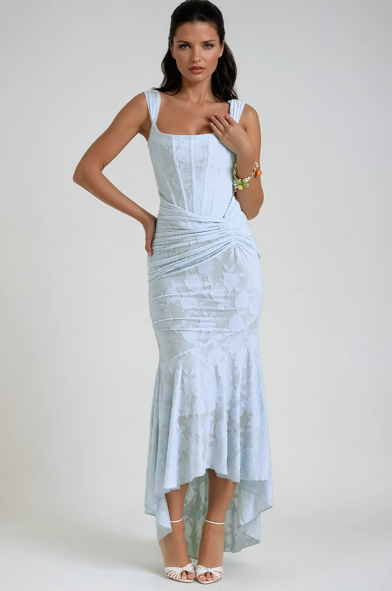 Alexia | Elegant Lace Wedding Guest Maxi Dress for Women