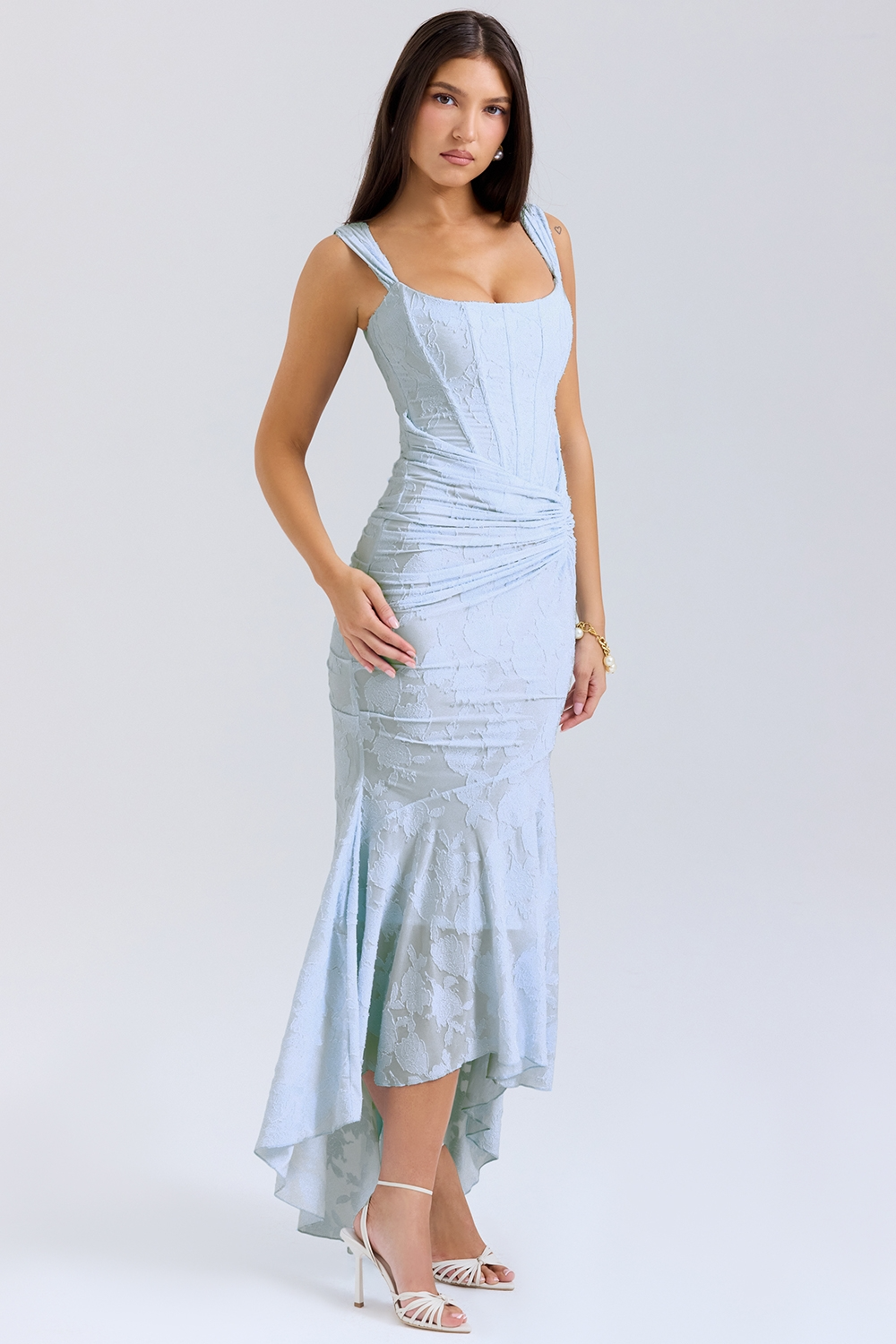 Alexia | Elegant Lace Wedding Guest Maxi Dress for Women