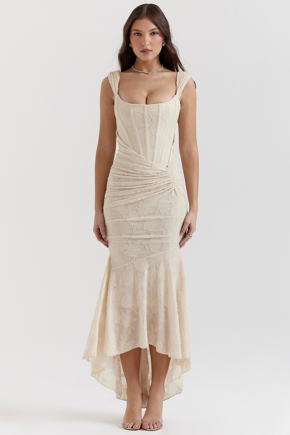 Alexia | Elegant Lace Wedding Guest Maxi Dress for Women