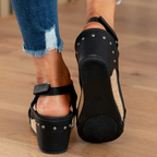 Harrow Linda suede wedge heel sandals for women with open toe and ankle strap, in tan color.