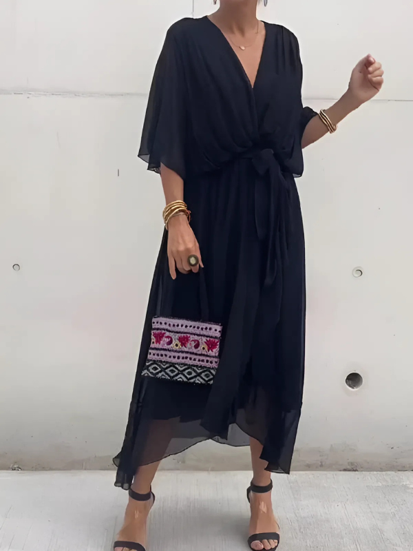 Harrow Lori wrap midi dress for women, featuring a flattering design with a fitted waist and elegant midi length.