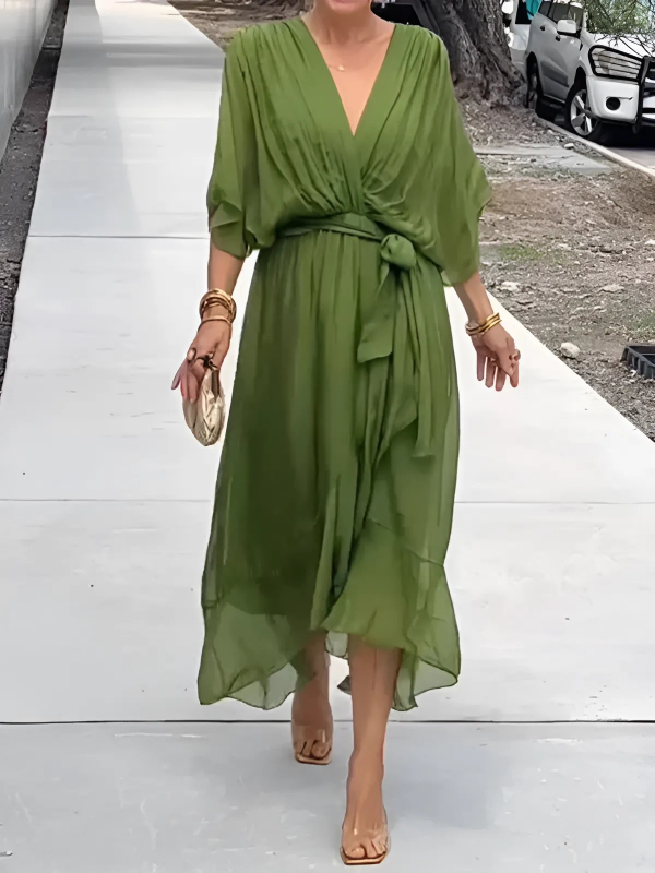 Harrow Lori wrap midi dress for women, featuring a flattering silhouette and elegant design, perfect for stylish occasions.