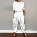 Harrow Luna relaxed two-piece co-ord set for women, featuring a stylish top and matching pants in soft fabric.