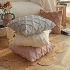 Boho Velvet Pillow Cover Soft Touch Geometric Pattern Cushion Cover for Living Room