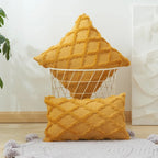 Boho Velvet Pillow Cover Soft Touch Geometric Pattern Cushion Cover for Living Room