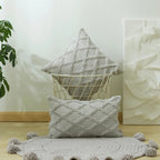 Boho Velvet Pillow Cover Soft Touch Geometric Pattern Cotton Microfiber Cushion Cover