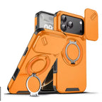 Magnetic Armor Case with 360° Ring Stand for iPhone 17 Series Shock-Resistant TPU PC Hybrid