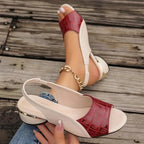 Harrow Melanie women's leather comfort sandals with cushioned straps, ideal for summer wear and casual outings.