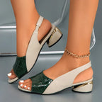 Harrow Melanie women's leather comfort summer sandals with cushioned footbed and open toe design.