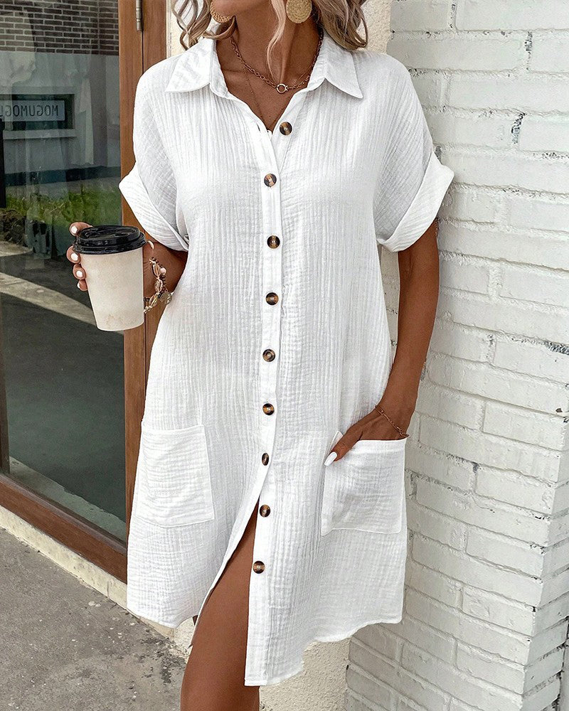 Melissa summer day dress by Harrow, lightweight and breezy women's apparel with a relaxed fit and floral pattern.