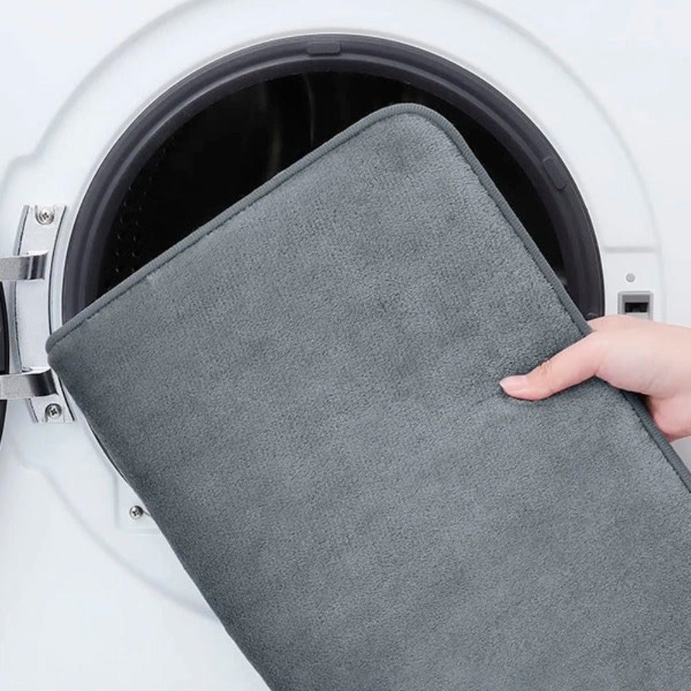 Memory Foam Bath Mat Non-Slip Quick-Dry Bathroom Rug Soft Absorbent Machine Washable