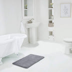 Memory Foam Bath Mat Non-Slip Quick-Dry Bathroom Rug Soft Absorbent Machine Washable
