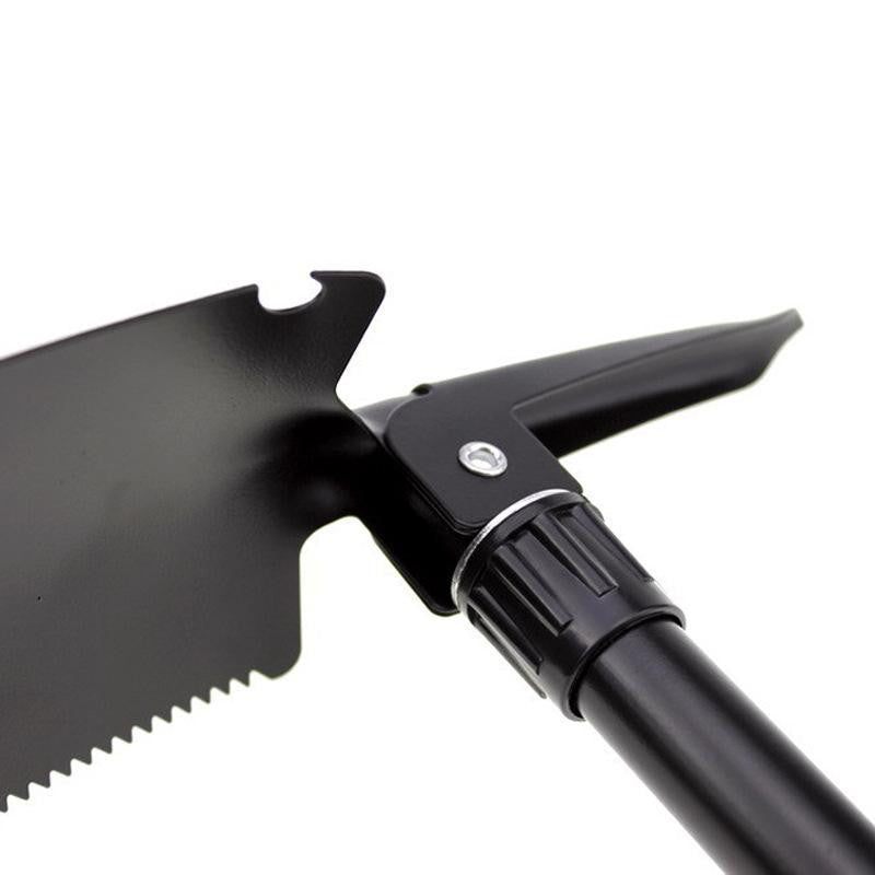 Tactical Folding Shovel Carbon Steel Multipurpose Compact Lightweight Outdoor Tool