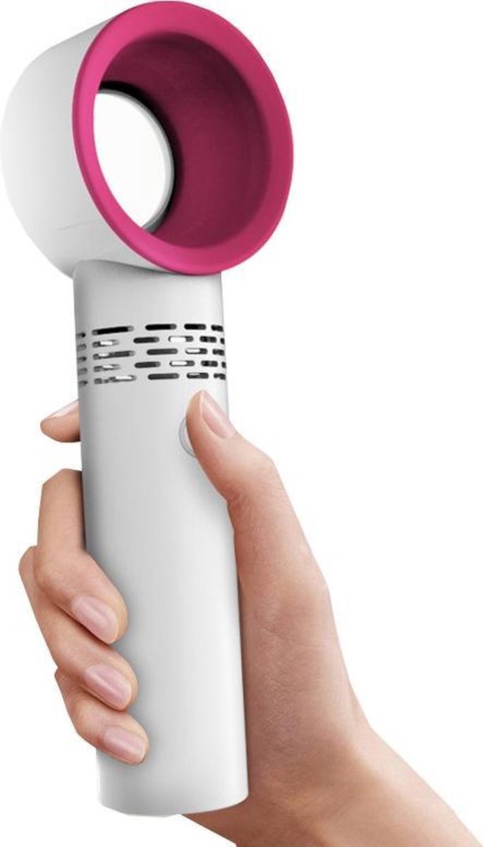 Portable Rechargeable Mini Handheld Fan Bladeless USB with 3 Speeds and Free Stand, Portable Desk Fan in Black White Green