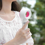 Portable Rechargeable Mini Handheld Fan Bladeless USB with 3 Speeds and Free Stand, Portable Desk Fan in Black White Green