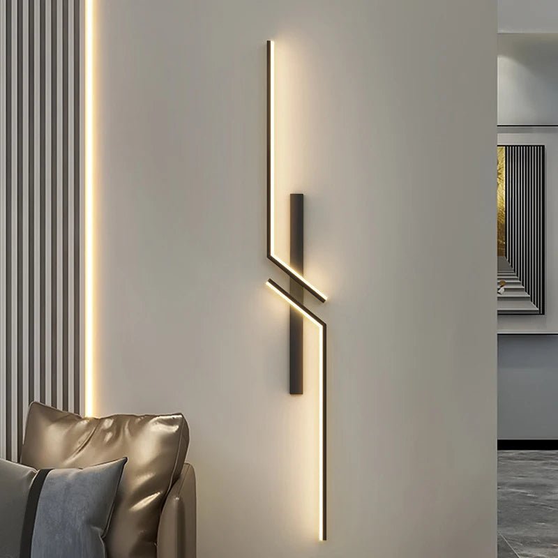 Harrow LED Wall Lamp Metal Acrylic Modern Strip Design 23.6"-39.4" 3000K-6000K Color Temperature