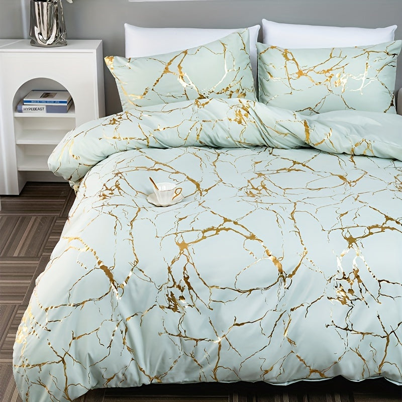 DreamScape Duvet Cover Set Soft Polyester-Cotton Blend Hotel Style Bedding All Sizes