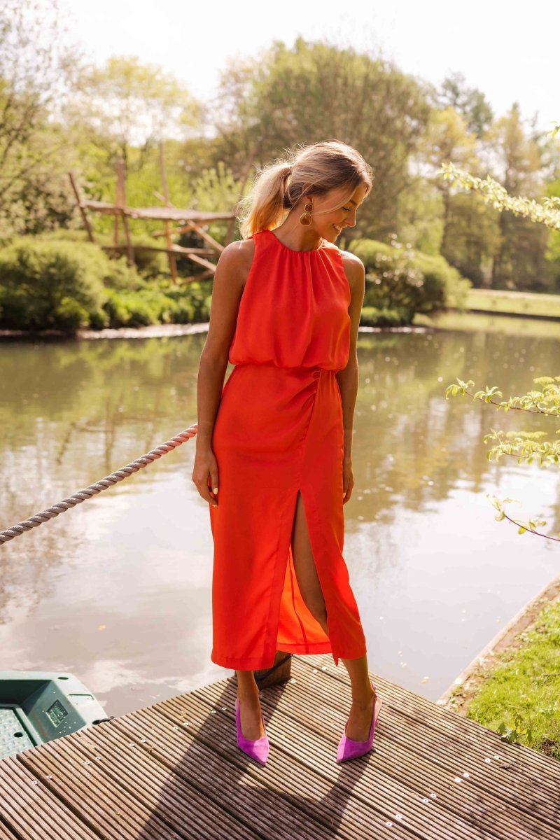 Elegant Nicole summer midi dress for women by Harrow, featuring a flowing fabric and stylish design perfect for warm weather.