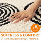 Non-Slip Bath Mat Ultra-Soft Microfiber Quick-Drying 16x24 Inch Machine Washable