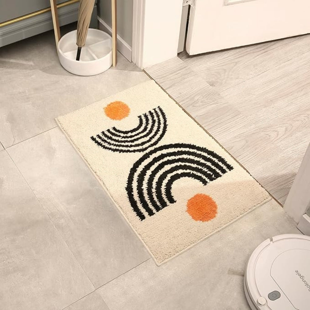 Non-Slip Bath Mat Ultra-Soft Microfiber Quick-Drying 16x24 Inch Machine Washable