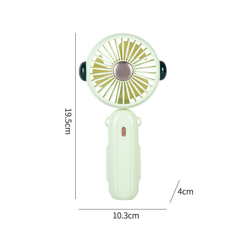 Cute Cartoon Design Handheld Fan Rechargeable Portable Personal Fan with Adjustable Speeds