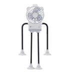 Portable Desk Fan USB Rechargeable Bear Design Multiple Speeds Compact Cooling