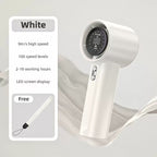 Portable Handheld Fan High Speed 9m/s Adjustable 100 Levels LED Display Compact