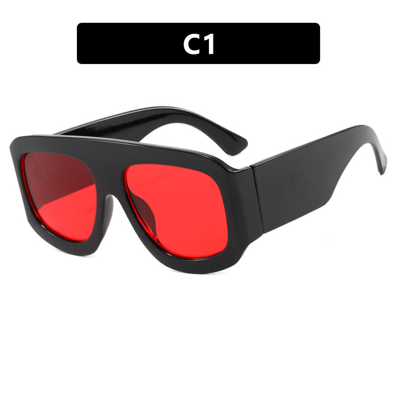 Ladies Oversized Sunglasses Wide Frame UV Protection Fashionable Trendy Summer Eyewear