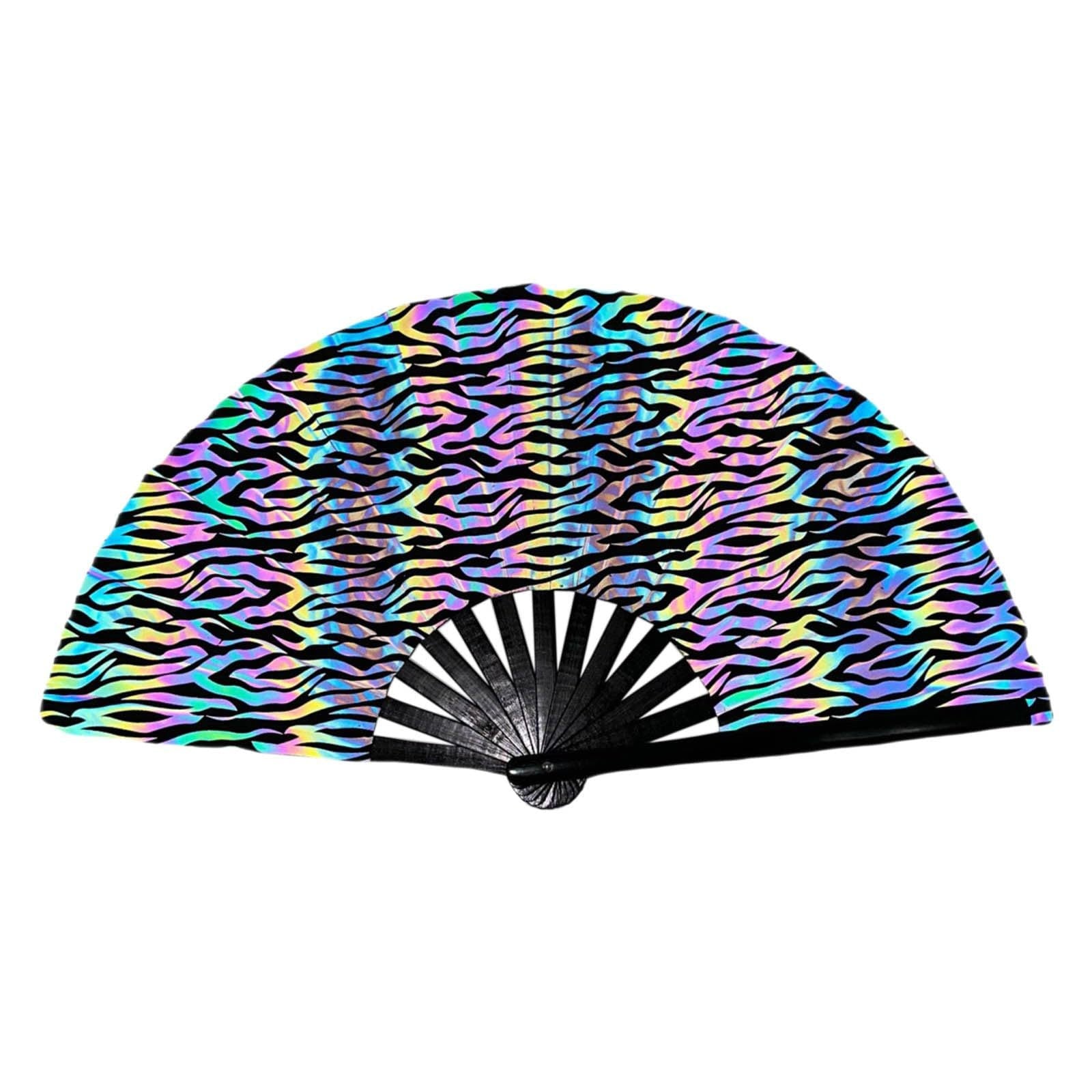 Ladies Elegant Colorful Folding Hand Fan Lightweight Portable Accessory