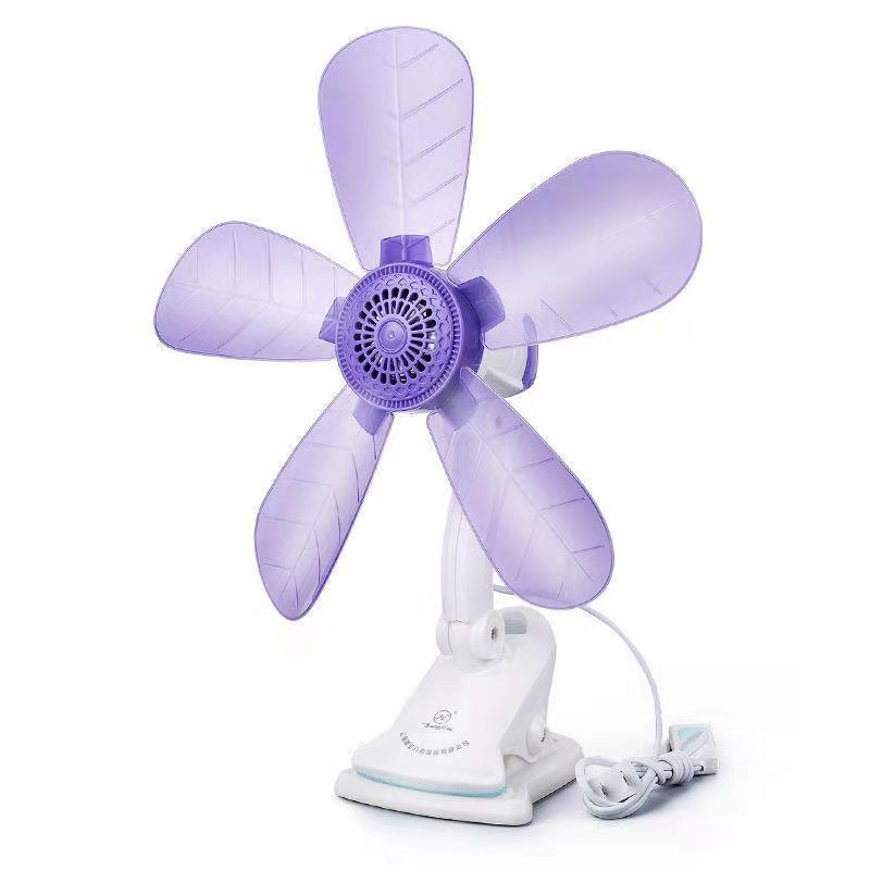 Leaf-Shaped Desk Fan Adjustable Speed Compact Portable Cooling Fan