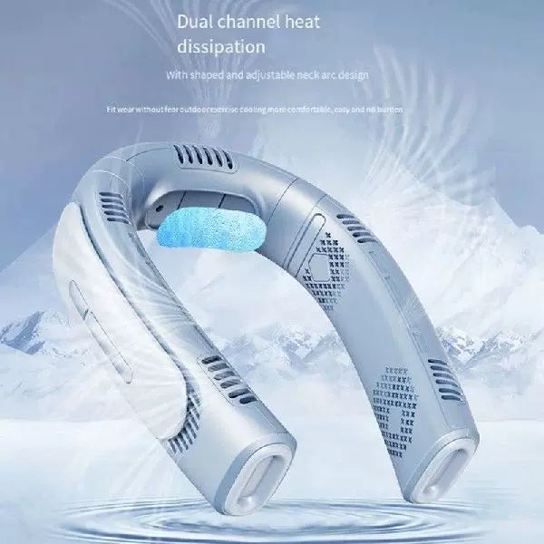 Rechargeable Bladeless Neck Fan Portable Wireless Quiet Personal Cooling Unisex One Size