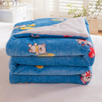 Ladies Cozy Microfiber Blanket Soft Fluffy Warm Throw for Home and Kids